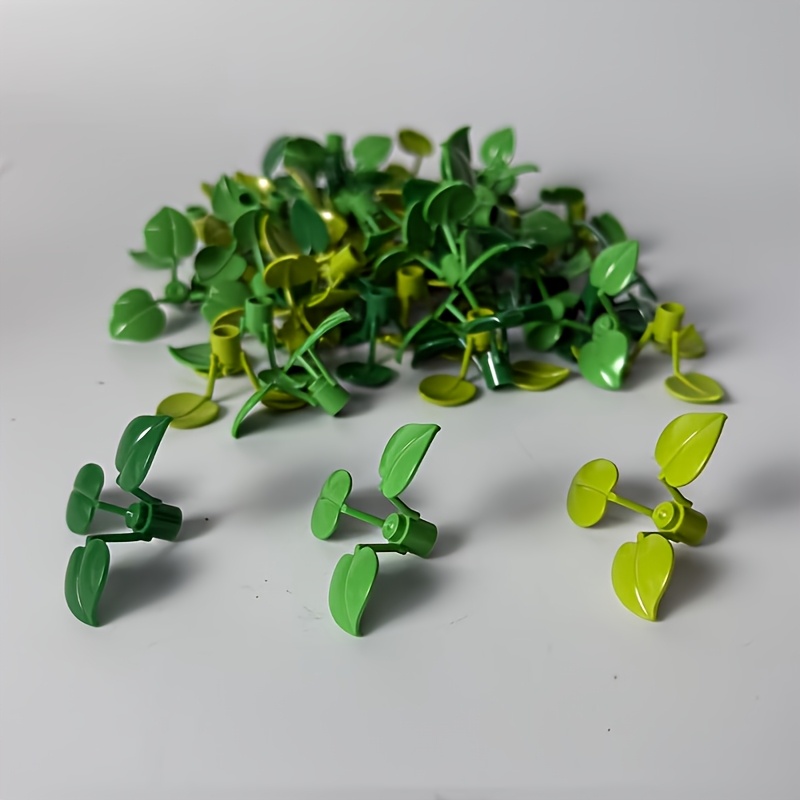 12pcs Clover Plant Leaf Building Blocks Additions Toy
