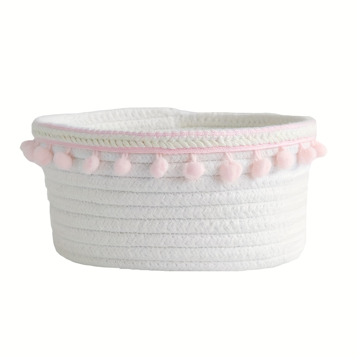 Rope Storage Basket Desktop Storage Box Woven Nordic Style Miscellaneous Items Thread Storage Frame Ethnic Tassel Storage Frame