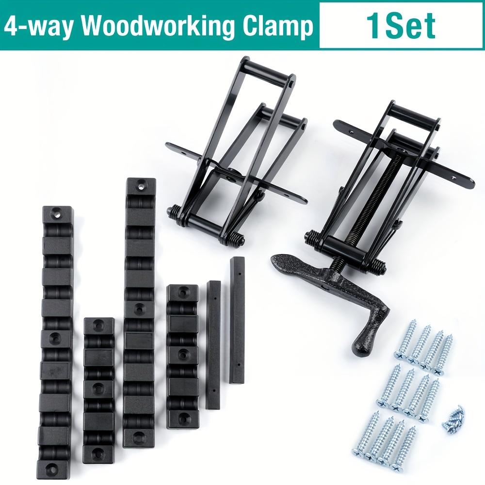 4 Way Pressure Clamps Set For Clamping Panels, Splicing Board Positioning Panel Fixed Clip For Woodworkers, Cabinet And