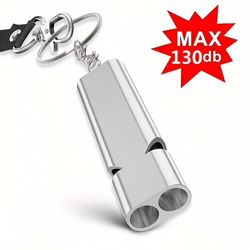 1 pack of portable keychain survival whistle suitable for outdoor camping travel hiking mountaineering emergency edc equipment 0