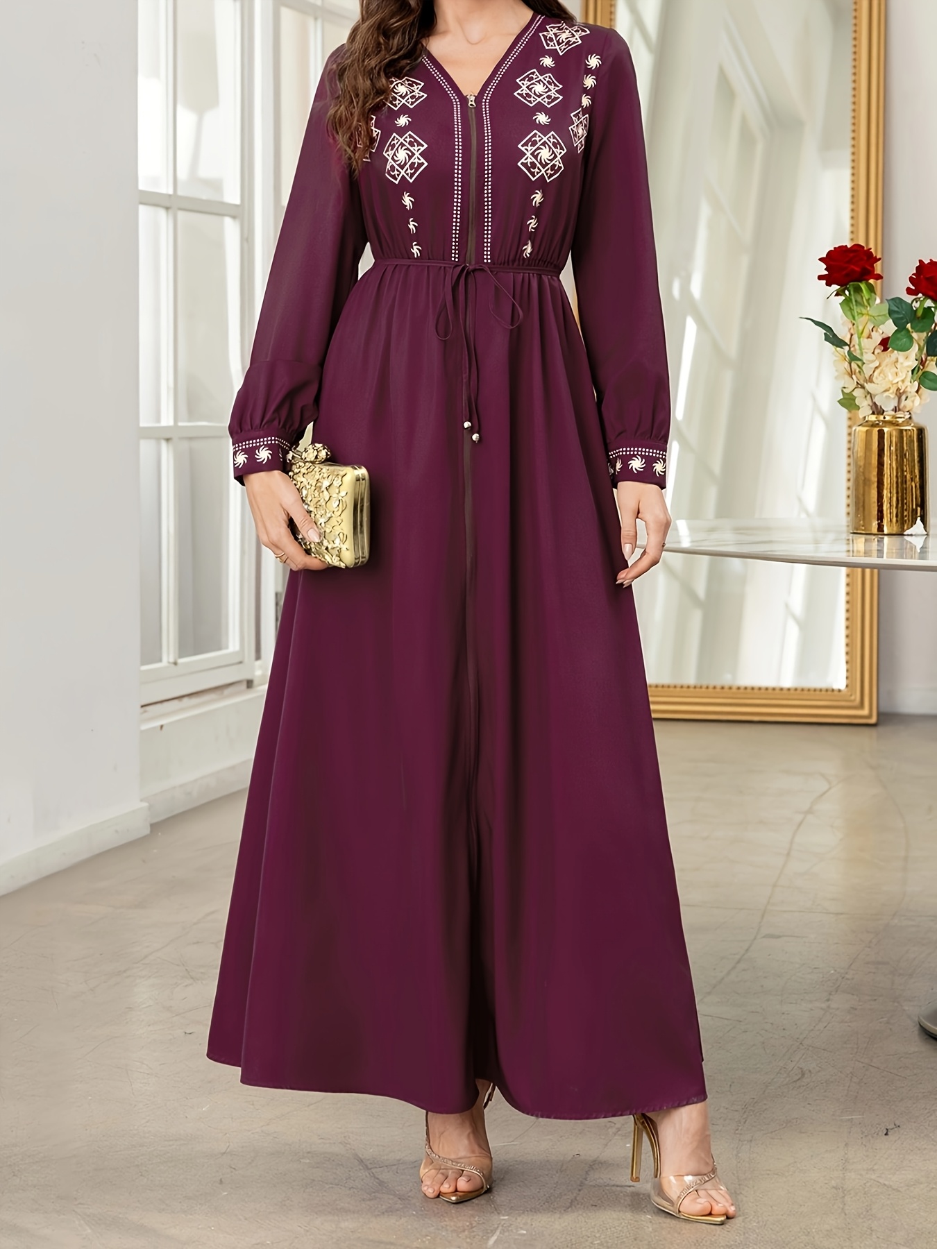 middle eastern ladies casual solid color - Temu Pakistan