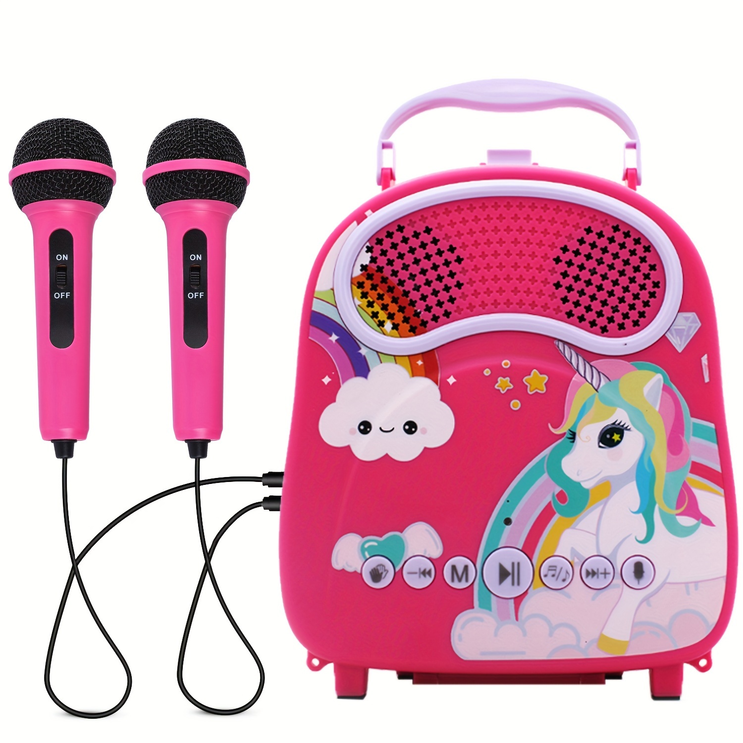 

Karaoke Machine For Kids With 2 Microphones Children Karaoke Toys For Singing Portable Toddler Karaoke Speaker With Storage Bag For Holiday Party Birthday Gifts Christmas Gift