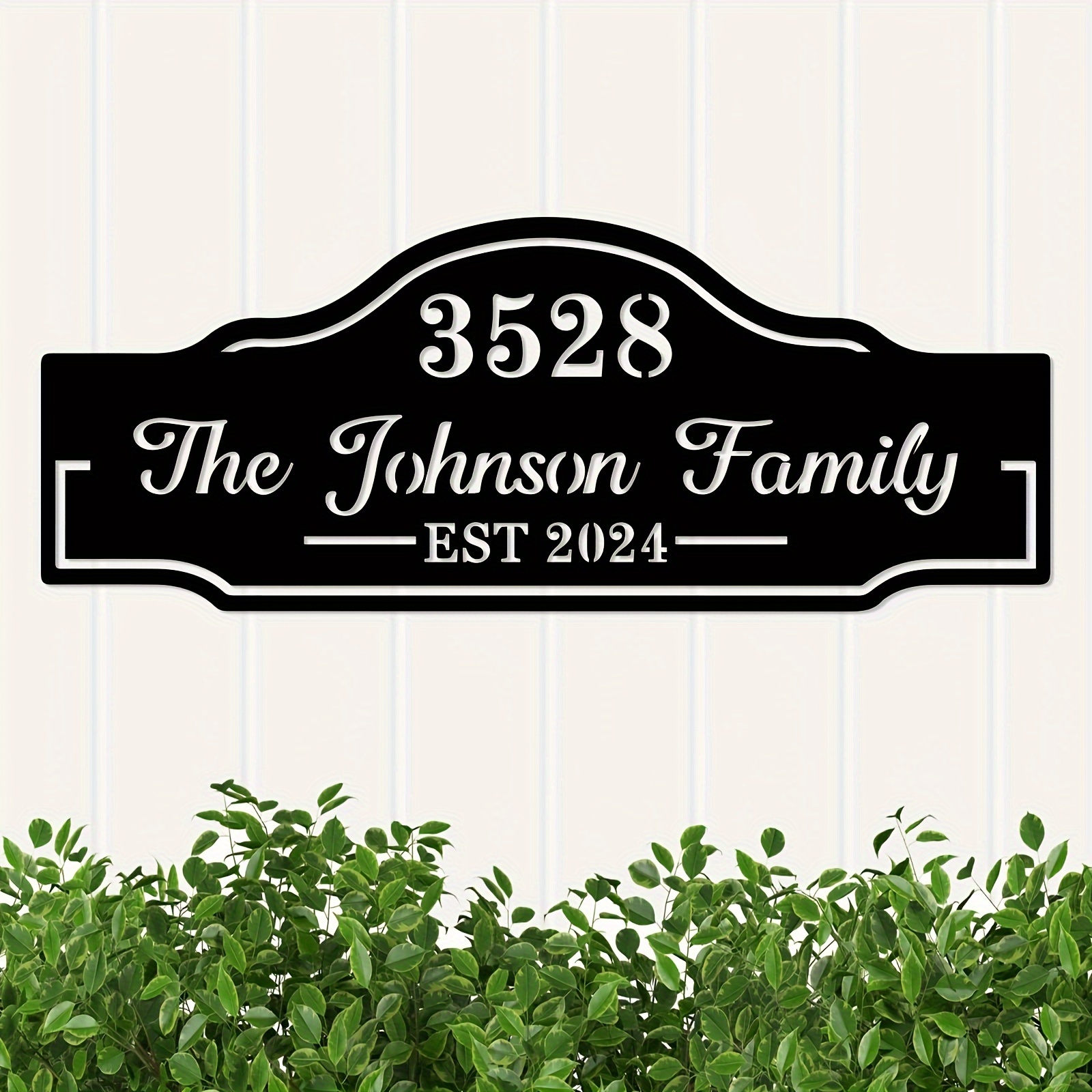 

Custom Address Sign - Personalized With Numbers & Street Name, Weatherproof Wall Decor For Home, Office, Living Room