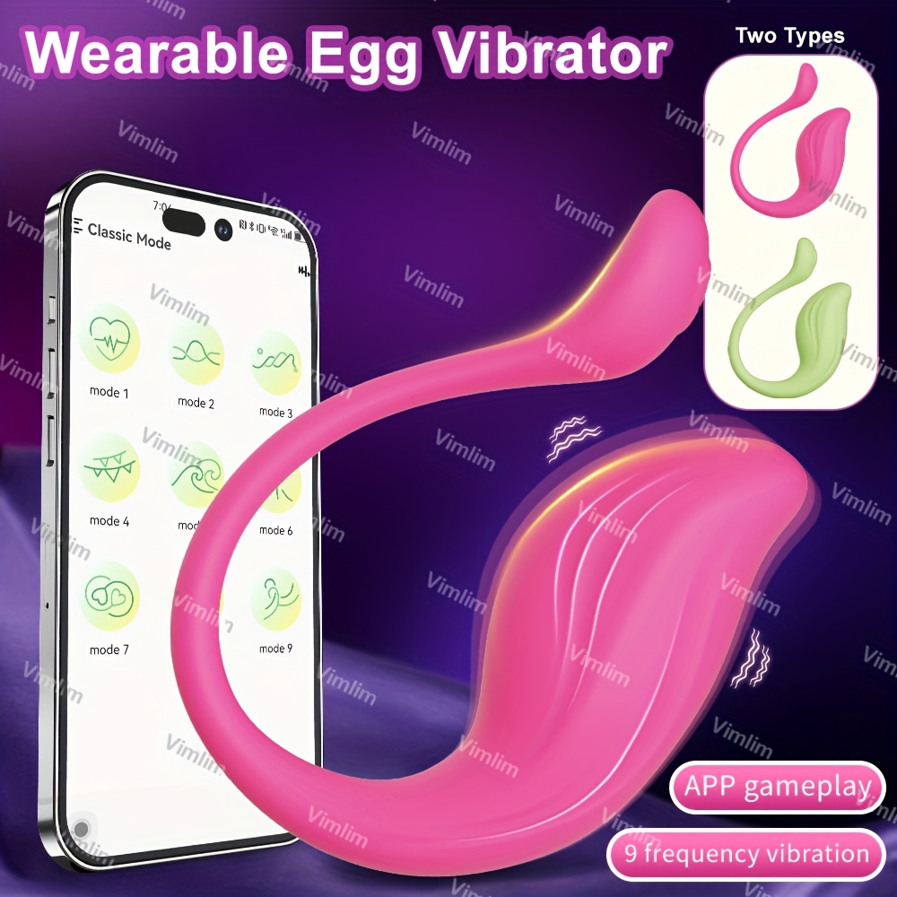 female vibration app ESVOW Remote Control Thrusting Vibrator APP Wearable Female Sex Toys,  Bluetooth Adult Toy with 3 Thrusting 9 Vibrating Modes for Women Pleasure,  Vibrating Panty for Couples