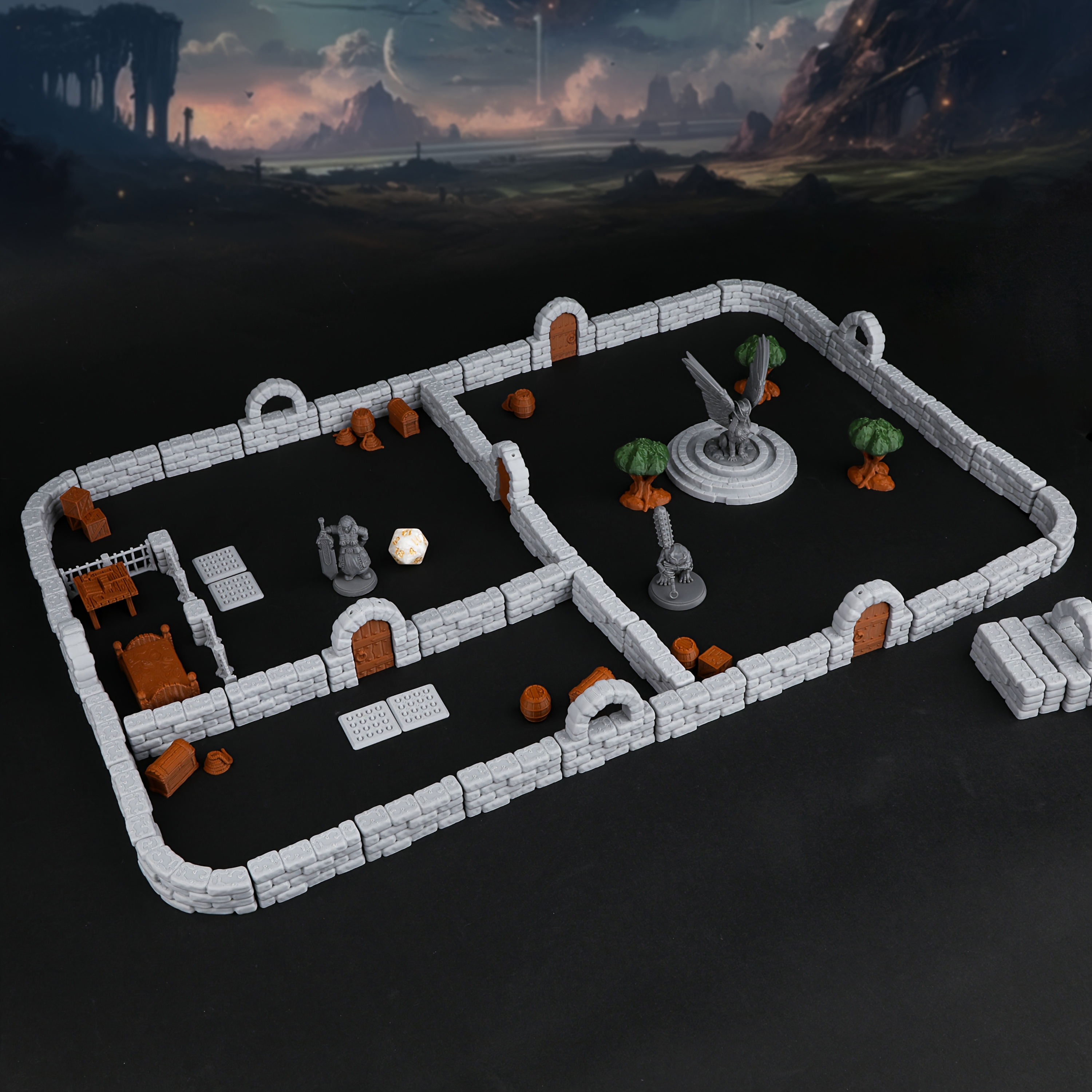 Expandable Modular Terrain Set for RPGs