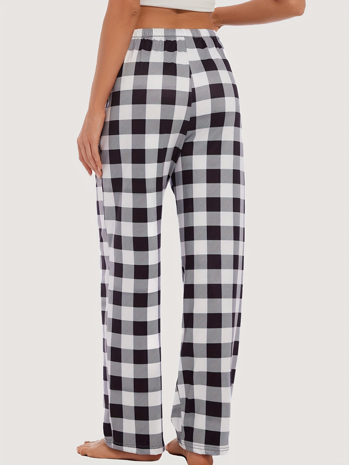 Punto Blanco Pijama Mujer Pantalon Cuadros Piezas Pantalones