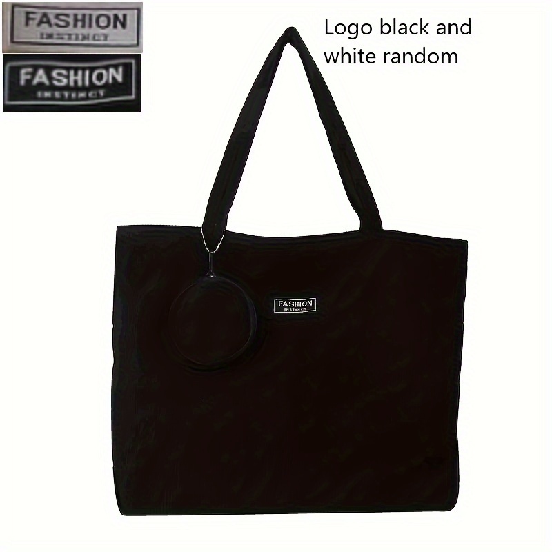 Corduroy Bag Women's Large-capacity Simple Leisure Commuter One-shoulder Tote Bag