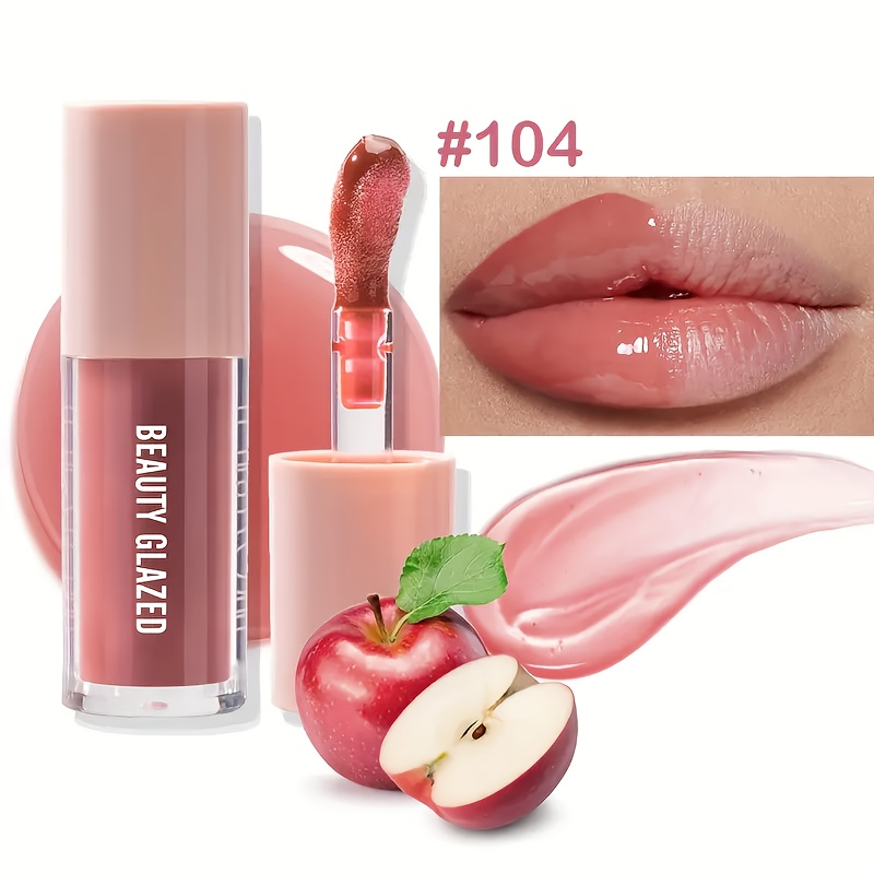 Image of 1pc Jelly Lip Oil - Hydrating, Plumping Lip Balm With Glossy Finish, Plant-based Squalane, Perfect For Soft, Lips, Ideal Valentine's Day Gift, Natural , Lip Care Fruit Balm, Lip Glos