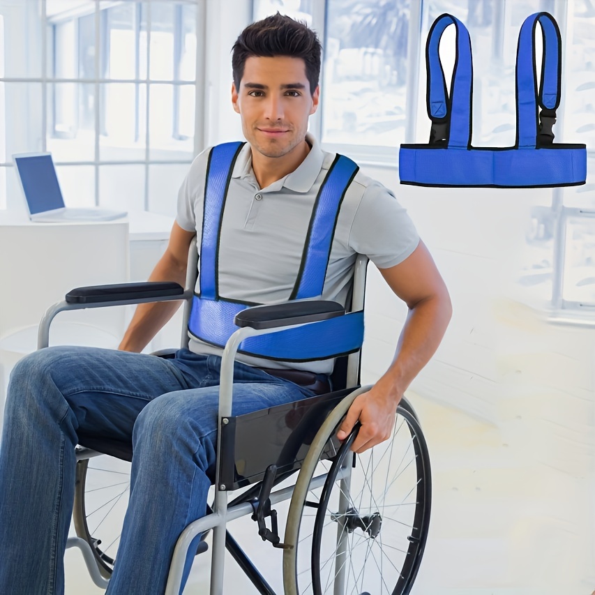 

Breathable Mesh Wheelchair Harness With Adjustable Torso Support - Non-slip, For Elderly Patients