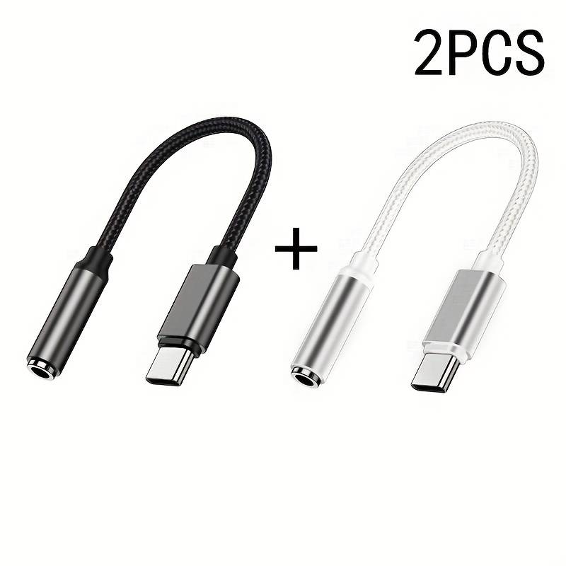 USB-C To 3.5mm Headphone Jack Adapter Cable - 3ft, For IPhone 15, Samsung Galaxy & More