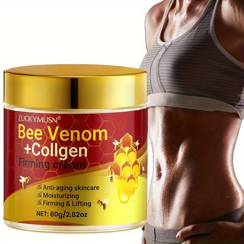 cream for firming and lifting with bee and collagen hydrating enriched with hyaluronic acid and enhances smoothness and firmness for types balances skin tone 80g 2 82oz
