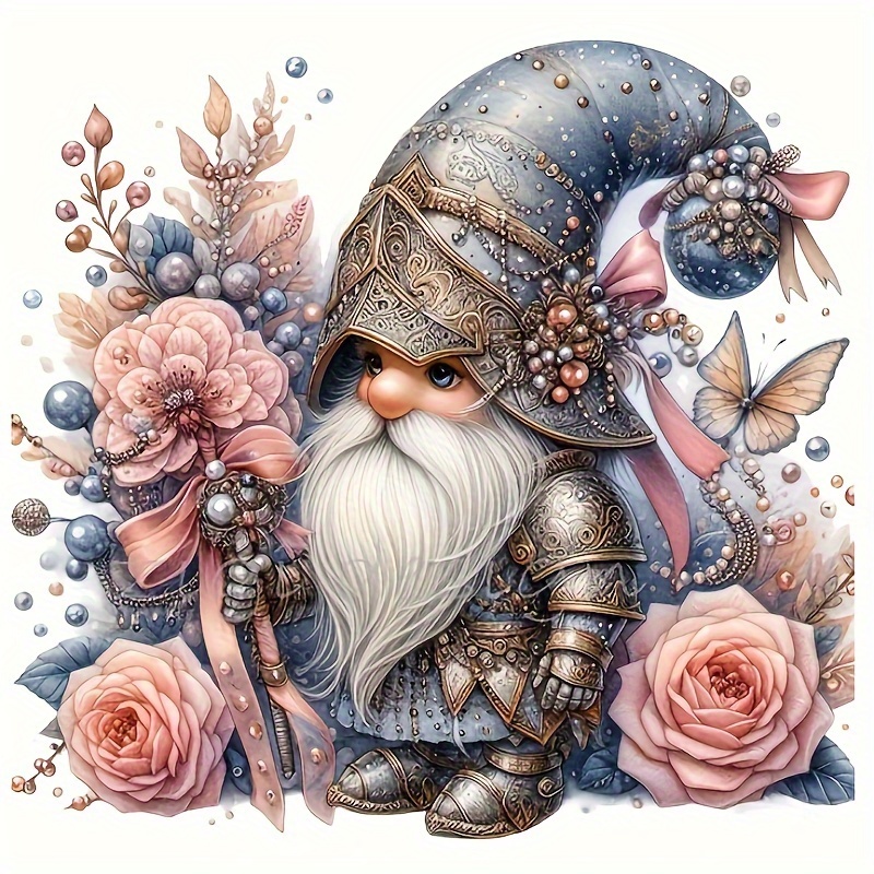

Knight Gnome Adult Diamond Art Painting Kits 5d Diamond Art For Beginners Diy With Round Full Diamond Art Painting Gem Art Home Wall Decor Gifts