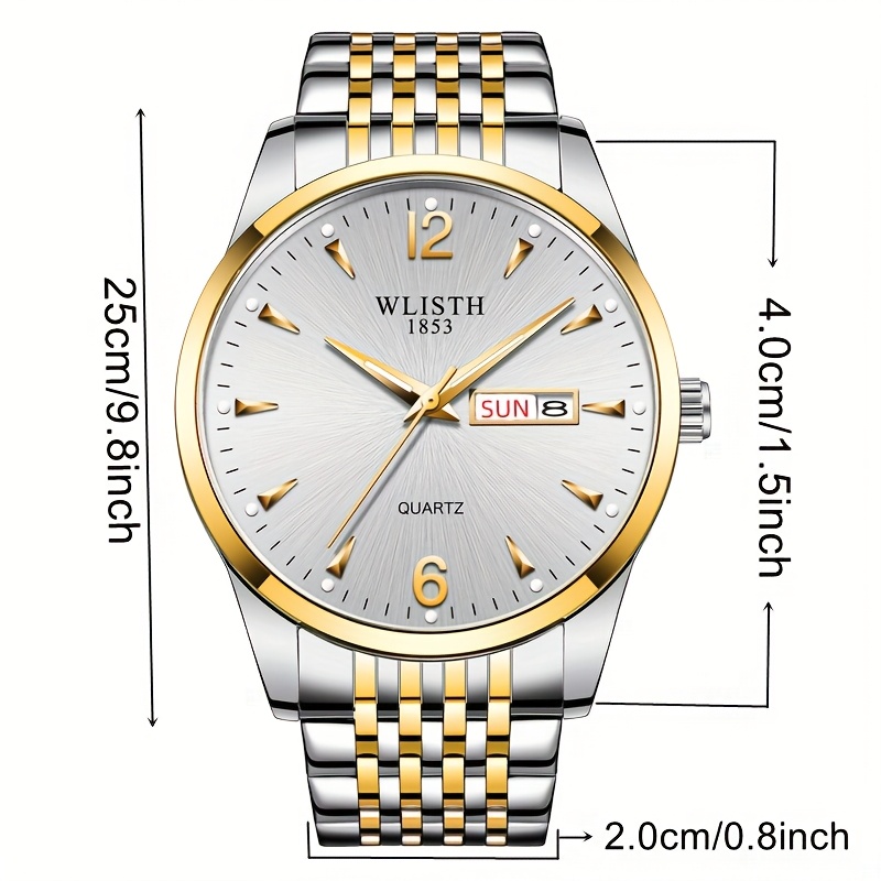 Stylish Minimalist Quartz Watch for Men with Luminous Features