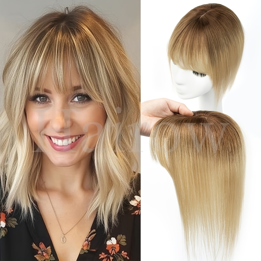 human hair toppers sold on Temu United States display picture 3