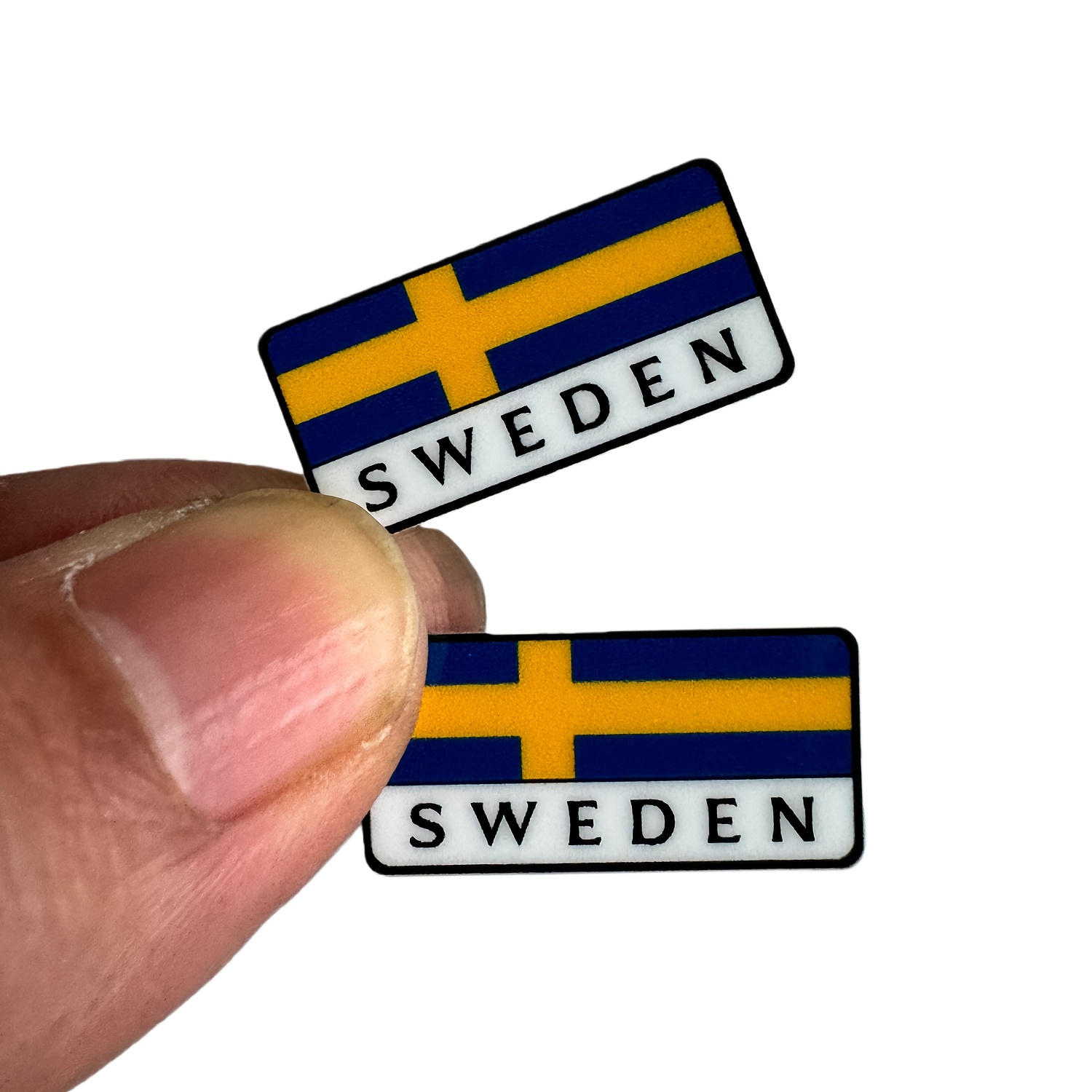 E-shop 2 Stück Schweden Flagge Aufkleber - Geeignet für Autos, LKWs, Motorräder, Laptops, Koffer, Stoßstangen Abziehbilder