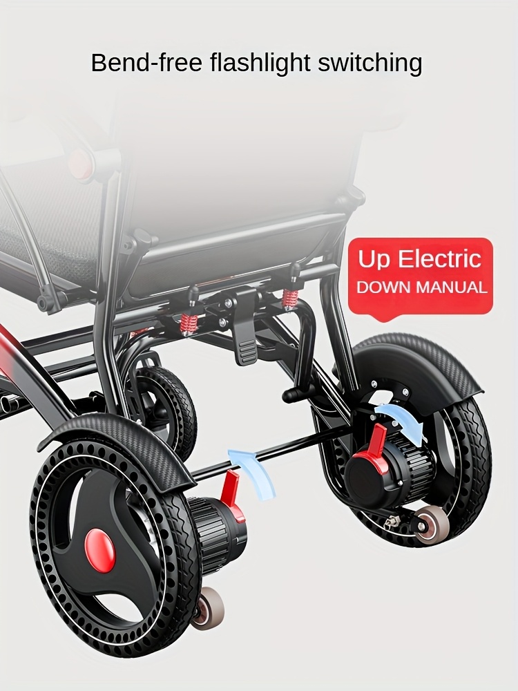 electric wheelchair mobility scooter for seniors 300 500w high power 13     lightweight and foldable 350 lbs weight capacity Product details 4