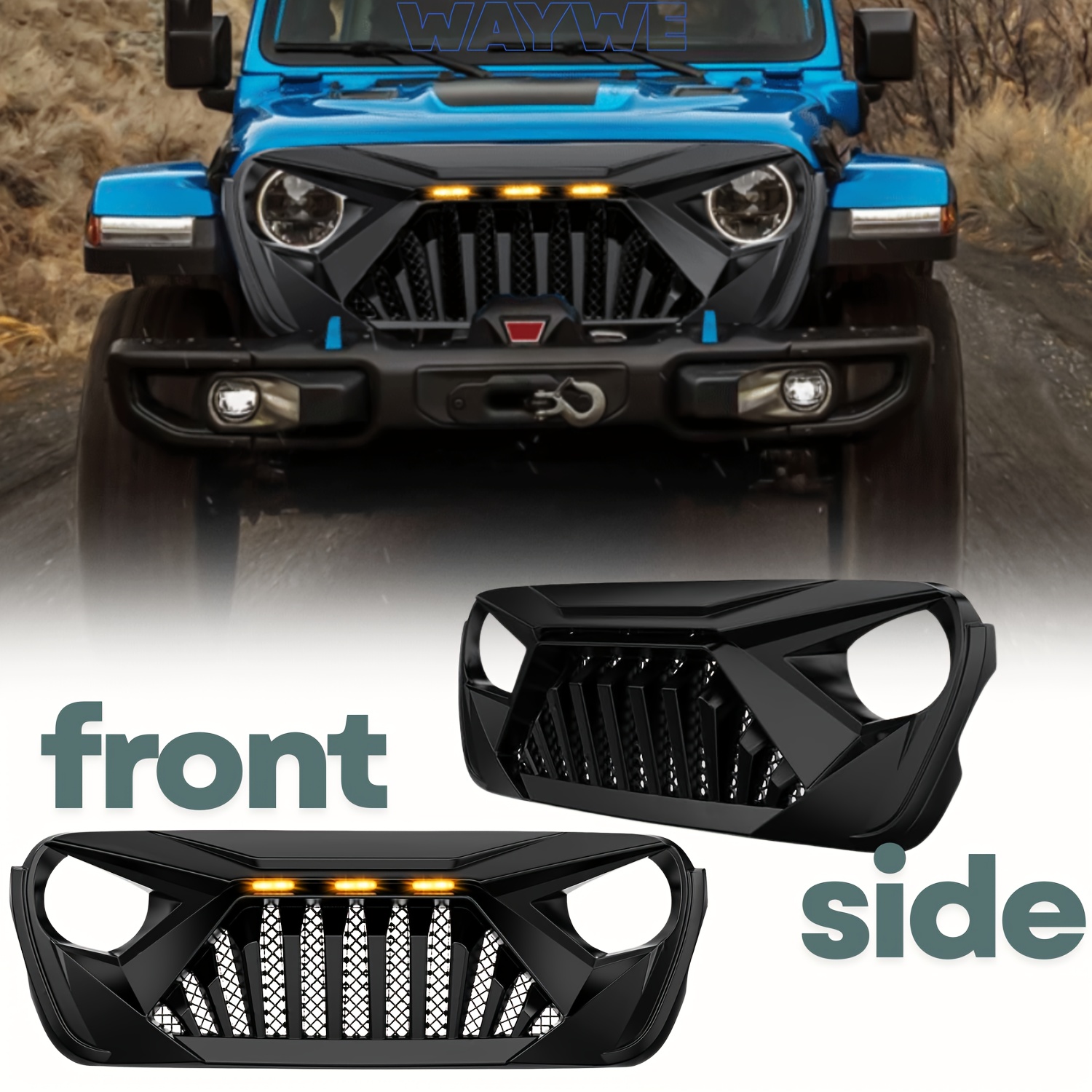 Front Upper Grille With Chrome Trim – Mustang Style For Ford Fusion 2013-2015 (DS7Z8200BA)