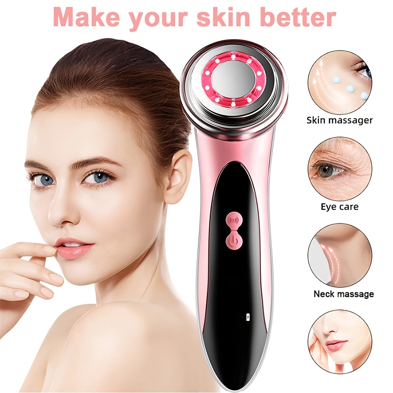 

Ergonomic Facial Massager - Usb Rechargeable, Fragrance- Care Tool With Digital Display - Enhances Skin Elasticity & Smoothness - ,