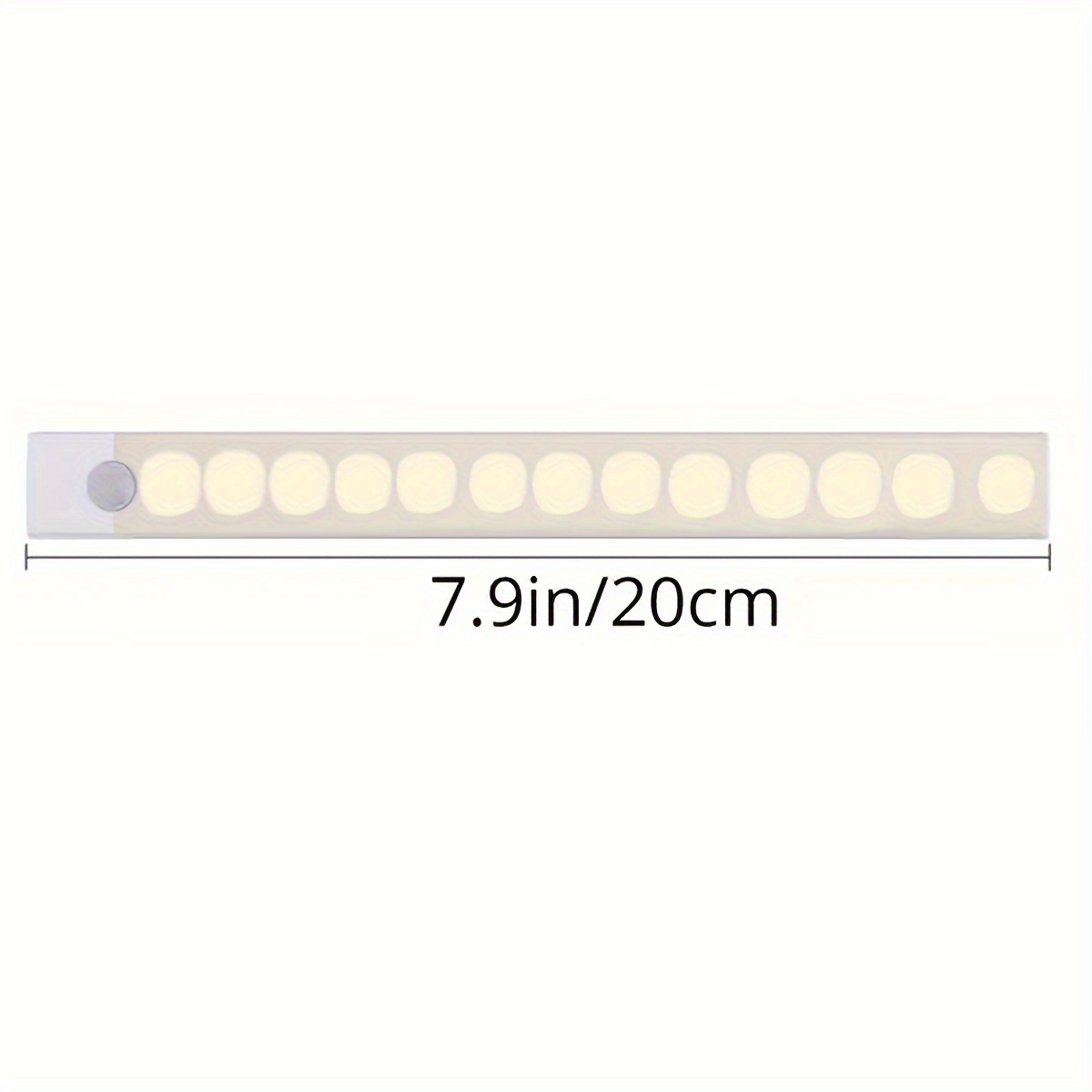 1pc RV Indoor Motion Sensor Cabinet Light, RV Lighting for Wardrobe, Corridor, Hallway, Storage Locker, Bedside Lighting, Under Counter Night Light with Wireless Magnetic USB Rechargeable Battery Powered, Suitable for Closet, Cupboard, Staircase and Shelf Decoration - 9.91cm, 20.07cm or 29.97cm RV Interior Lighting