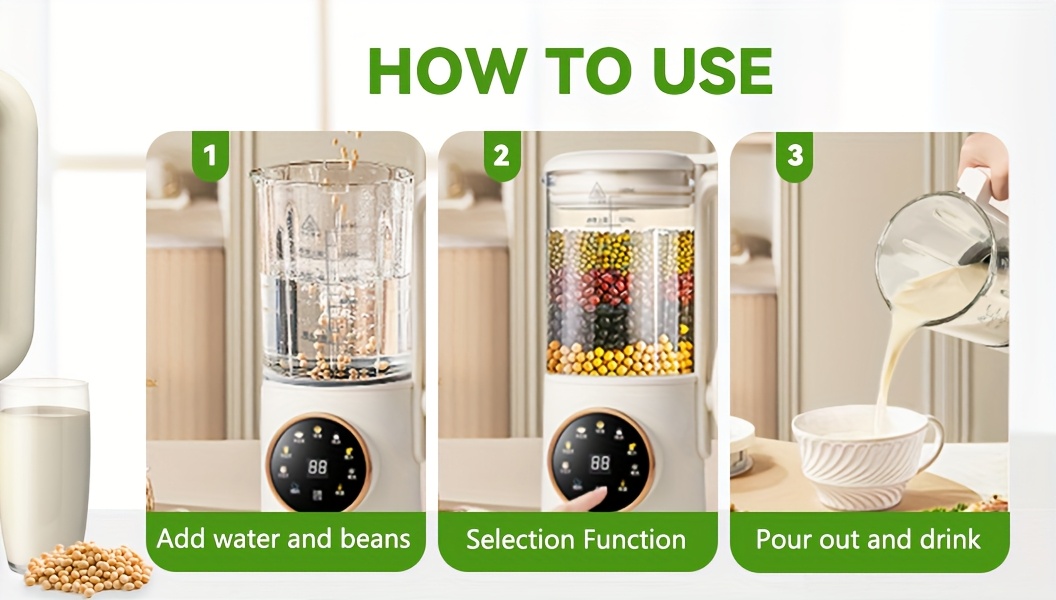 47 1 3kg oz homemade soy milk food electric soy milk and hour timer heat boil water Product details 6