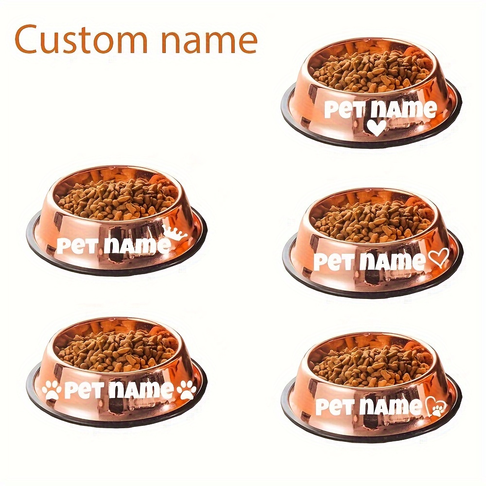 

Custom Engraved Stainless Bowl - Non-slip, Personalized Pet Feeding Dish For Food & Water, Ideal For Small To Large Breeds