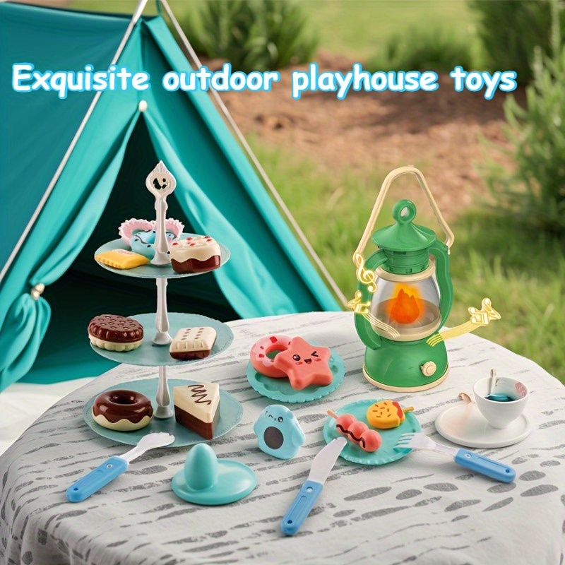 interactive pretend campfire play set light sound plastic Temu