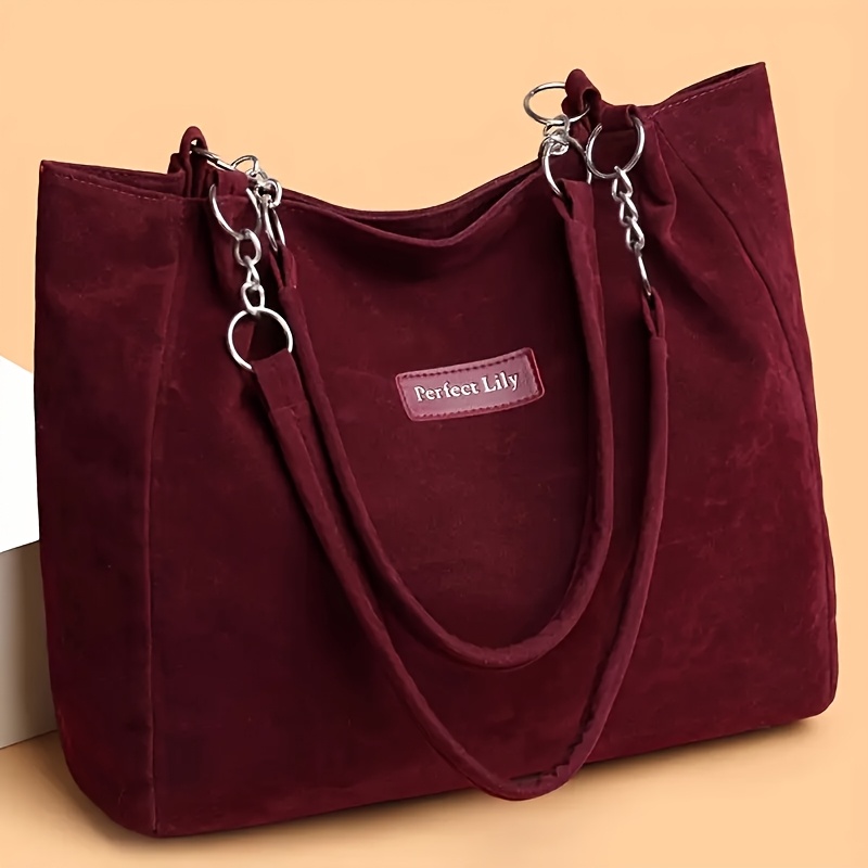 TEMU Sac à main pour femme, grand sac fourre-tout simple à grande , bandoulière élargie, sac de rangement léger, pour étudiante, , court voyage,