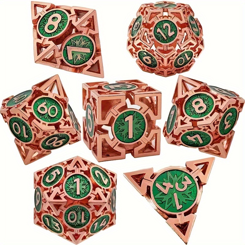 

20- Metal Dice Set, -out Angled D&d -playing Dice, , Accessories, Rpg