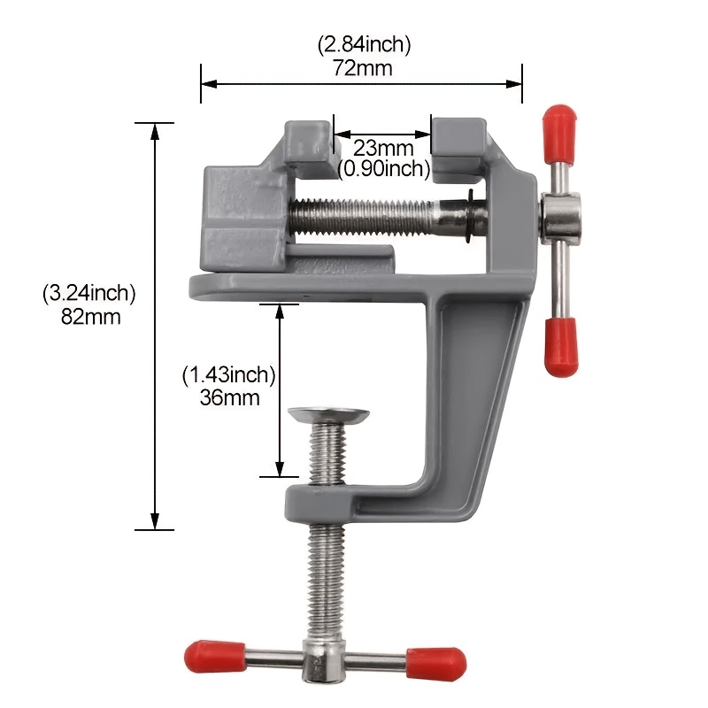 TEMU Mini Table Clamp, Small Bench Vise, Jewelry Crafting Workbench Repair Tool, Portable Workbench Vice
