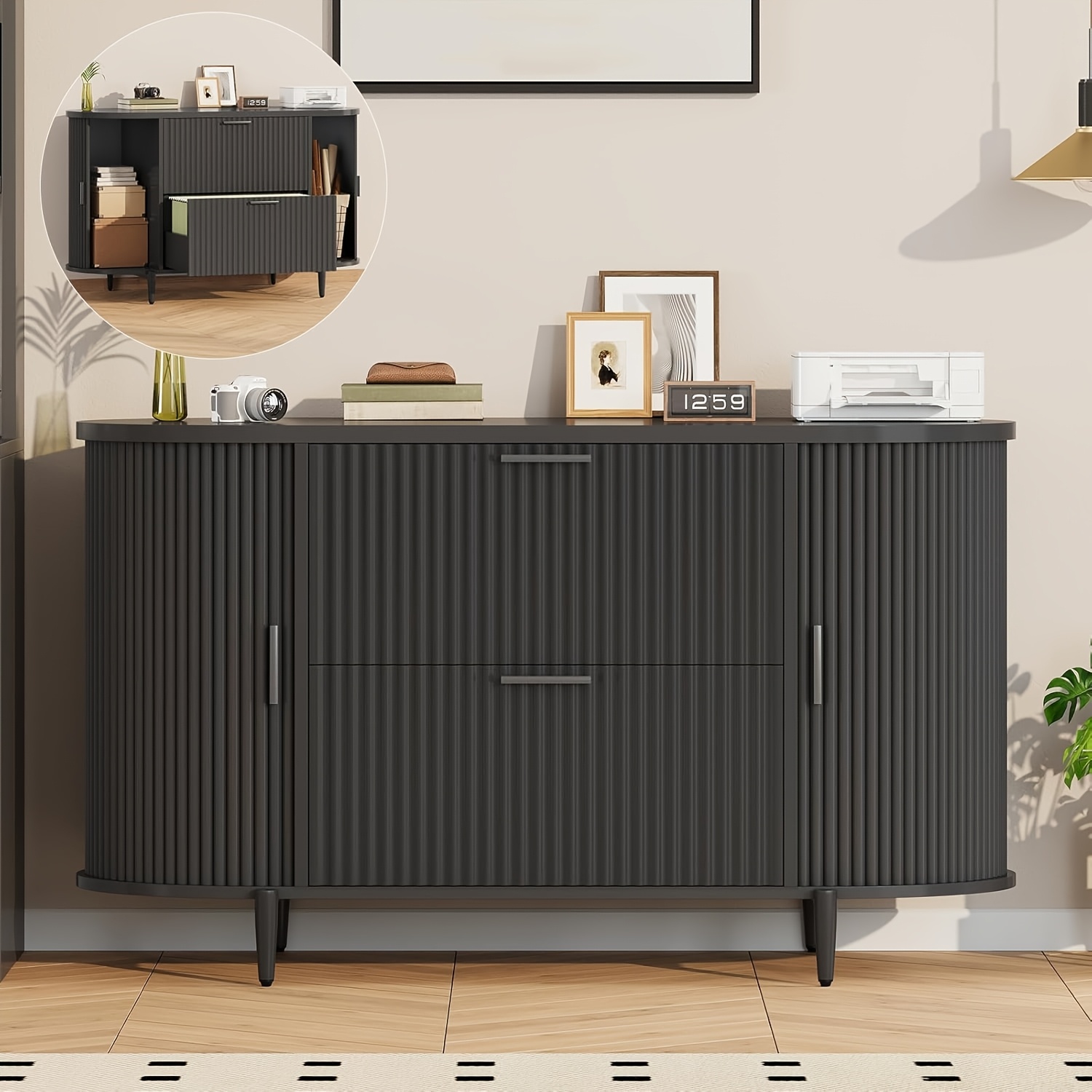 ITAAR 2-Drawer Lateral File Cabinet - Legal/Letter/A4 Storage