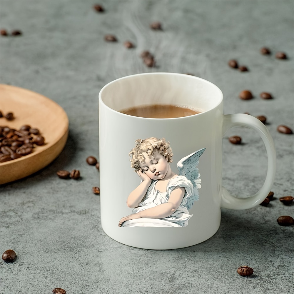 12pcs set little angel glass jar packaging angel coffee cup - Temu Kuwait