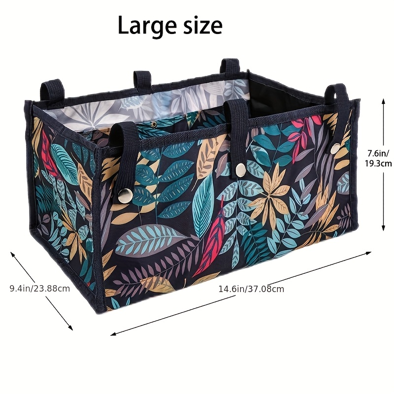 E-shop Faltbare Blumenmuster Gehstütze Sitz-Storage-Tasche, große Kapazität multifunktionale tragbare Aufbewahrungstasche – ein tolles Geschenk