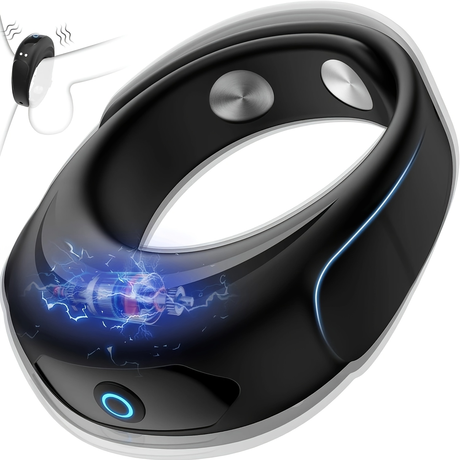 vibrating ring adjustable silicone ring 10