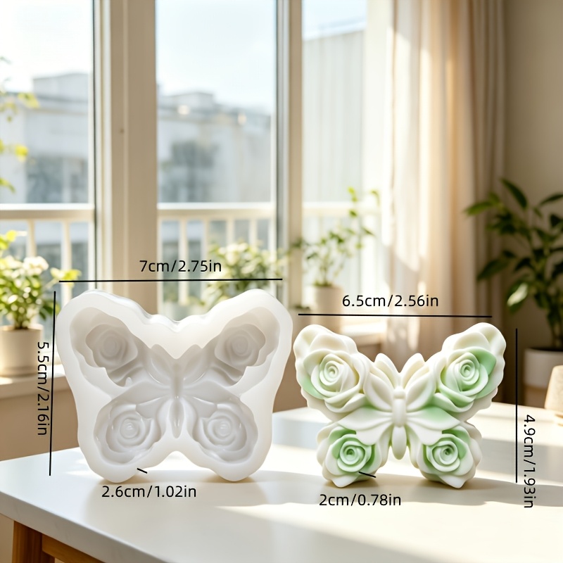 TEMU Stampo in a forma di per candela aromaterapica per decorazioni per la casa/ornamento regalo, stampo per gesso, stampo per di resina epossidica a