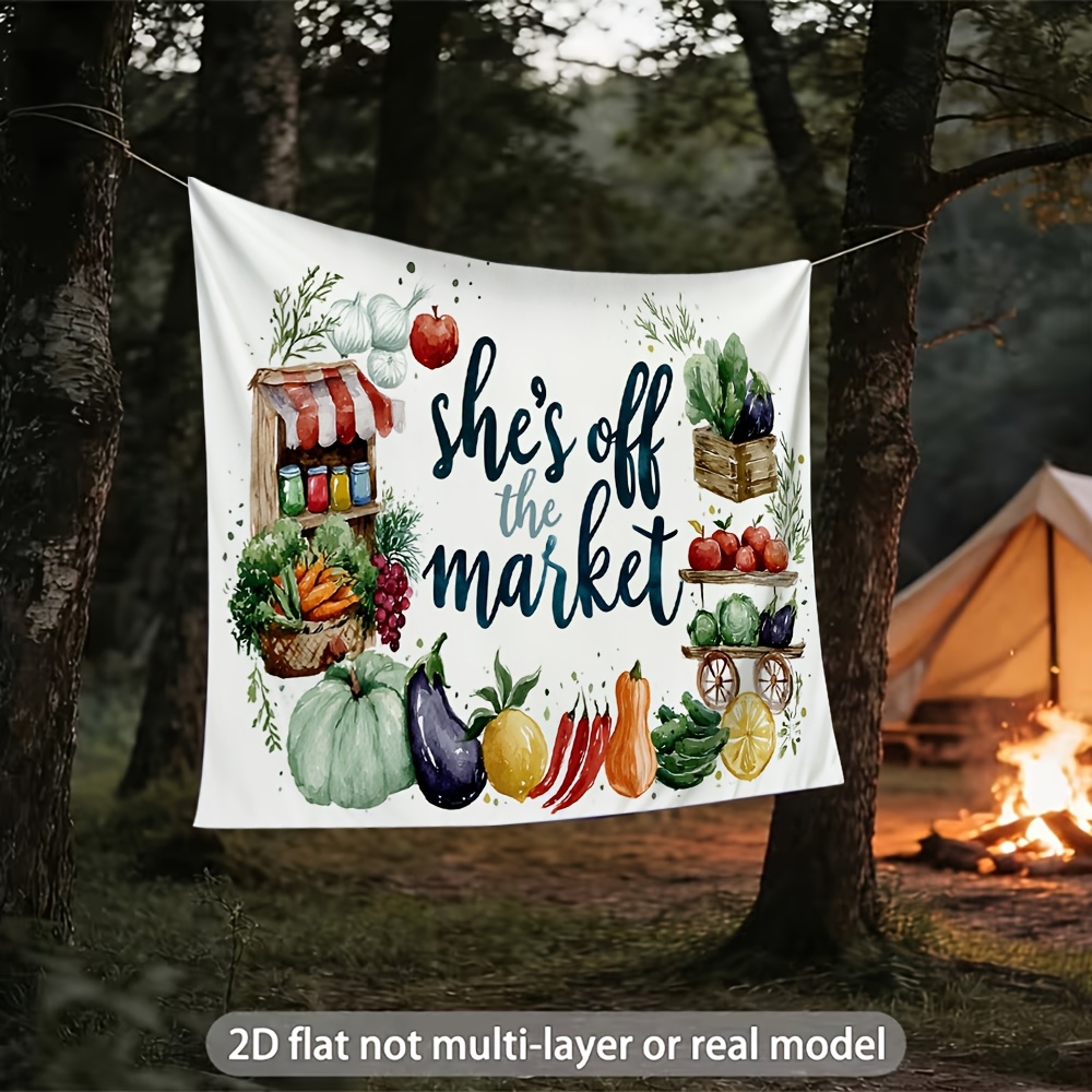 Photography Backdrop 2D Flat Printing Farmers Market Wedding Decor
