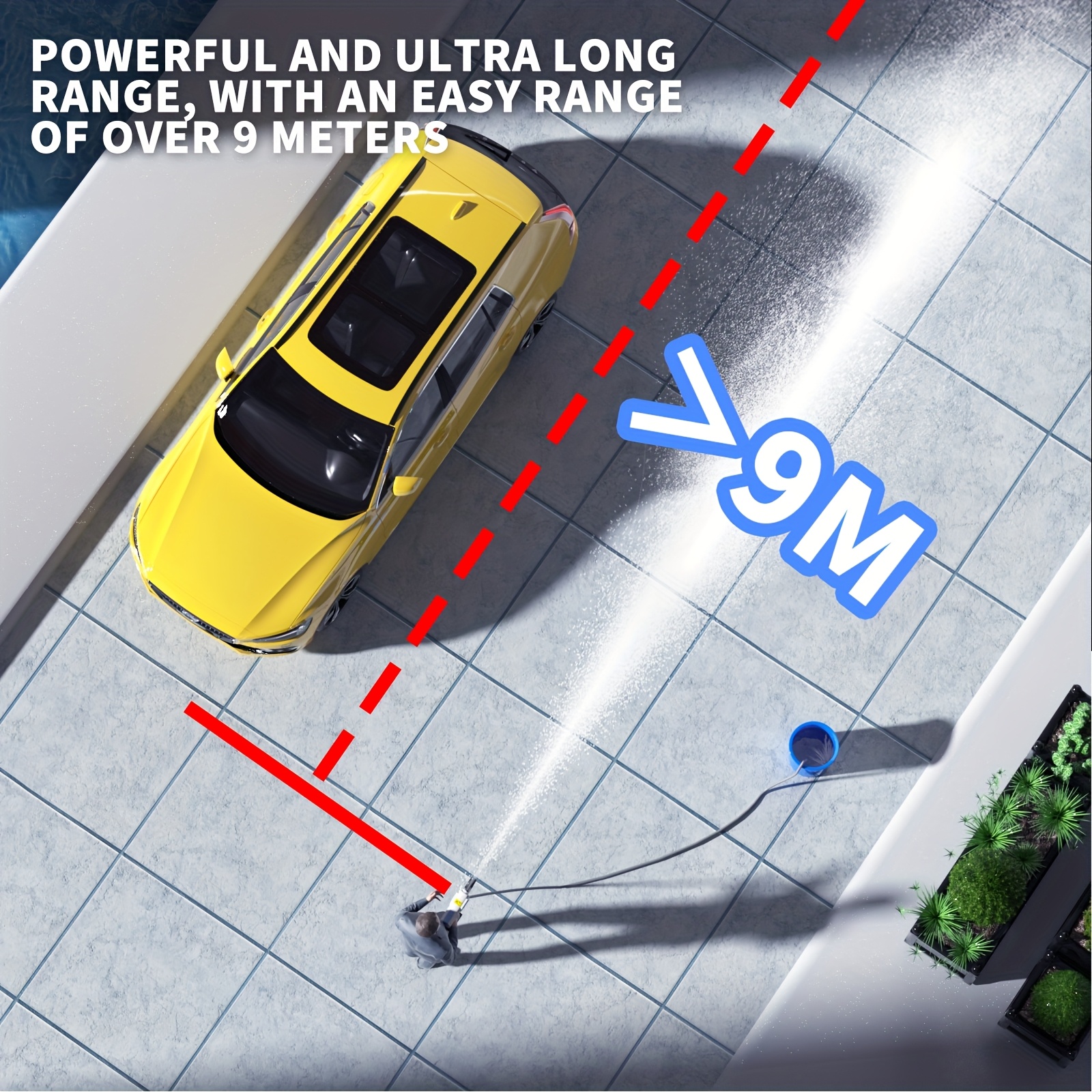 Portable Cordless High Pressure Washer Kit