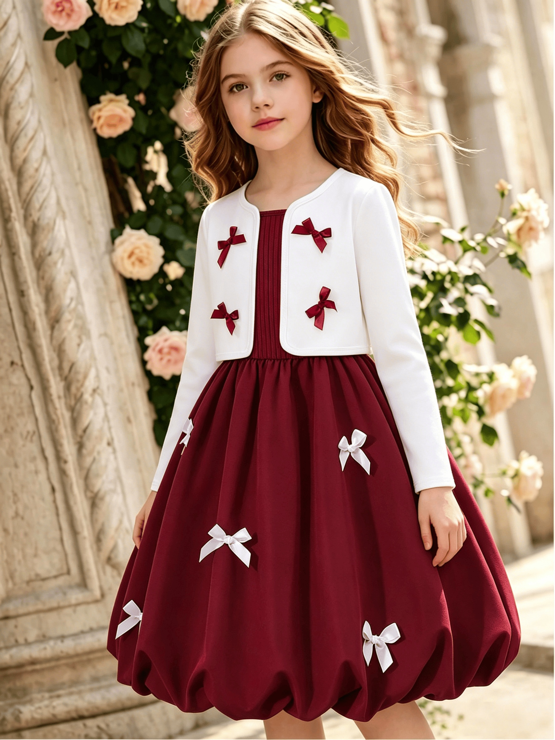 holiday dress for 10 year old girl PLBBFZ Summer Girls Dress White Red Kids Christmas... From Sihuai04, $22.17
