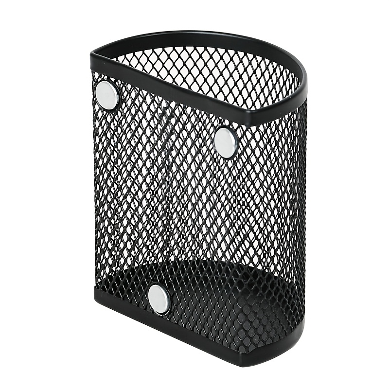 Magnetic Pen Holder, Locker Accessory, Magnetic Pen Holder Suitable For Refrigerators, Suitable For Home, School, And Office, Black