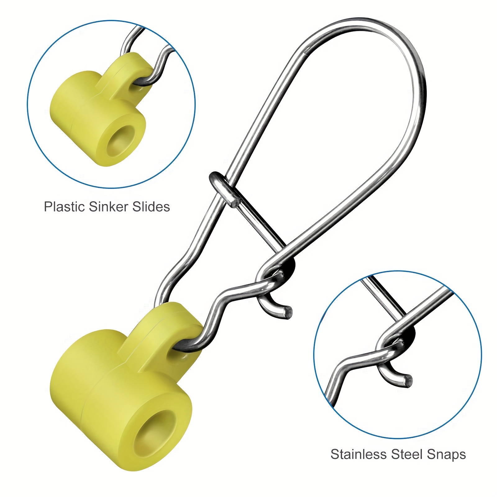 50pcs heavy duty fishing sinker slides stainless Temu