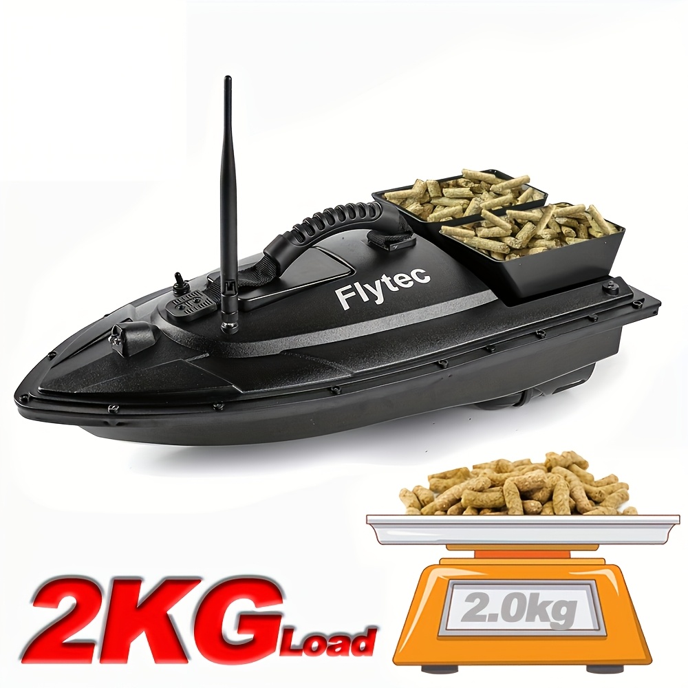 Bateau Double Moteur Bateau Appât Télécommandé - Double Moteur 1,5kg Vision Nuit Bateau Pêche Carpe Nuit
