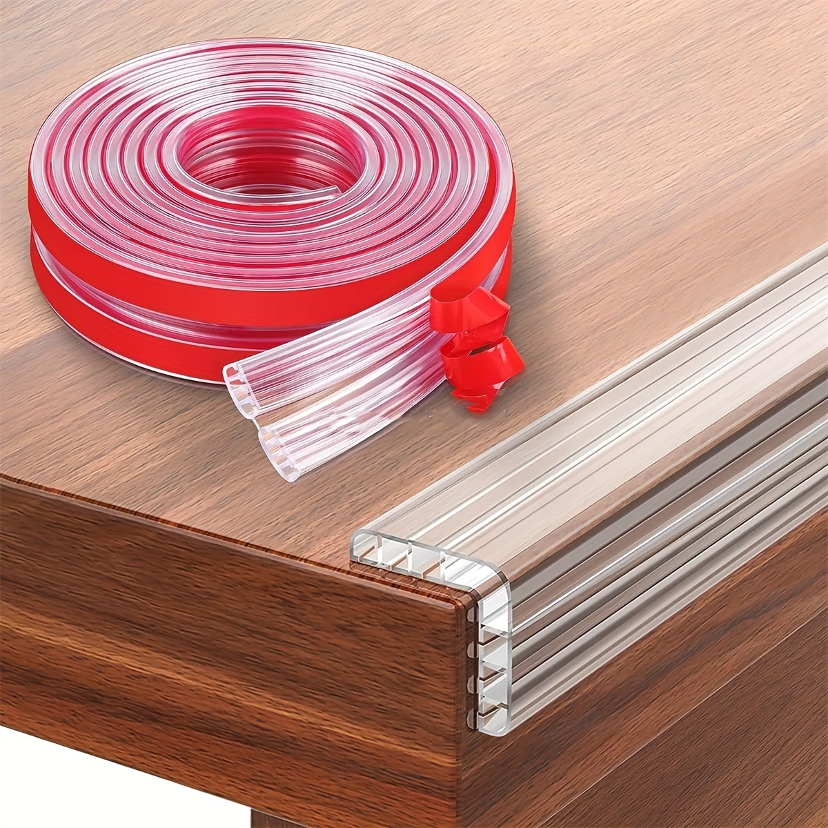 

2m Strips: Thickened Guards Pre-adhesive For , Table & Drawer Sharp - Pvc , Non-waterproof