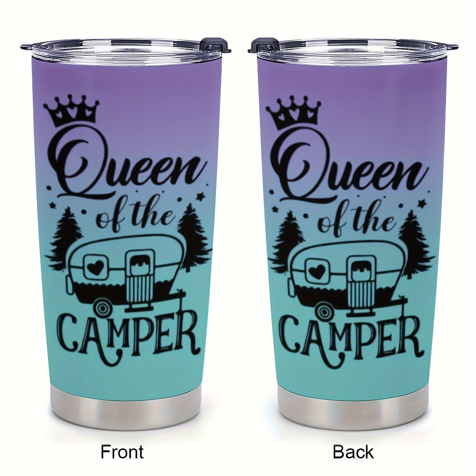 

Of The Camper 20oz Steel Insulated Mug Lid & - Reusable, For , For Men And Women, Includes Cleaning