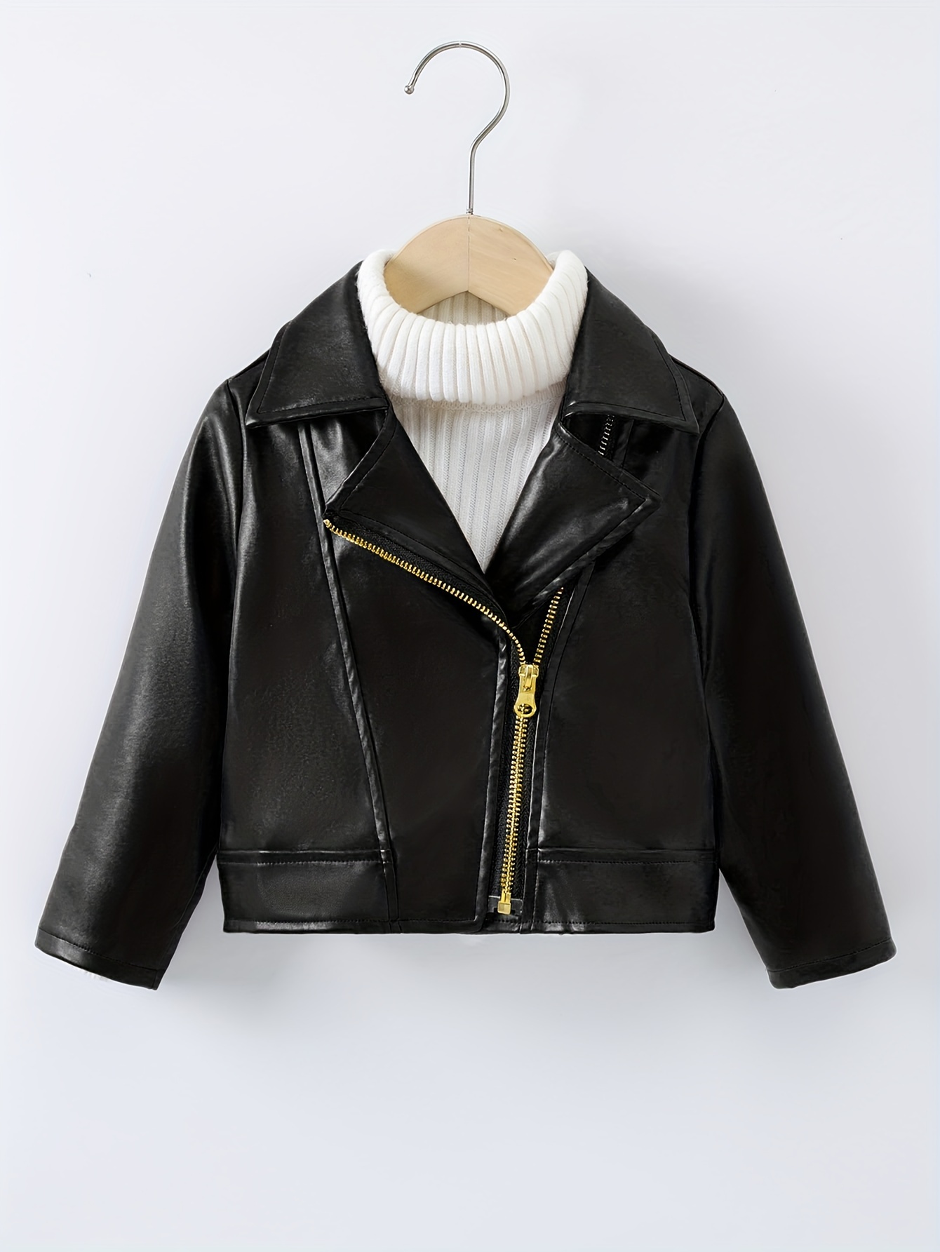 girls leather jacket sold on Temu Philippines