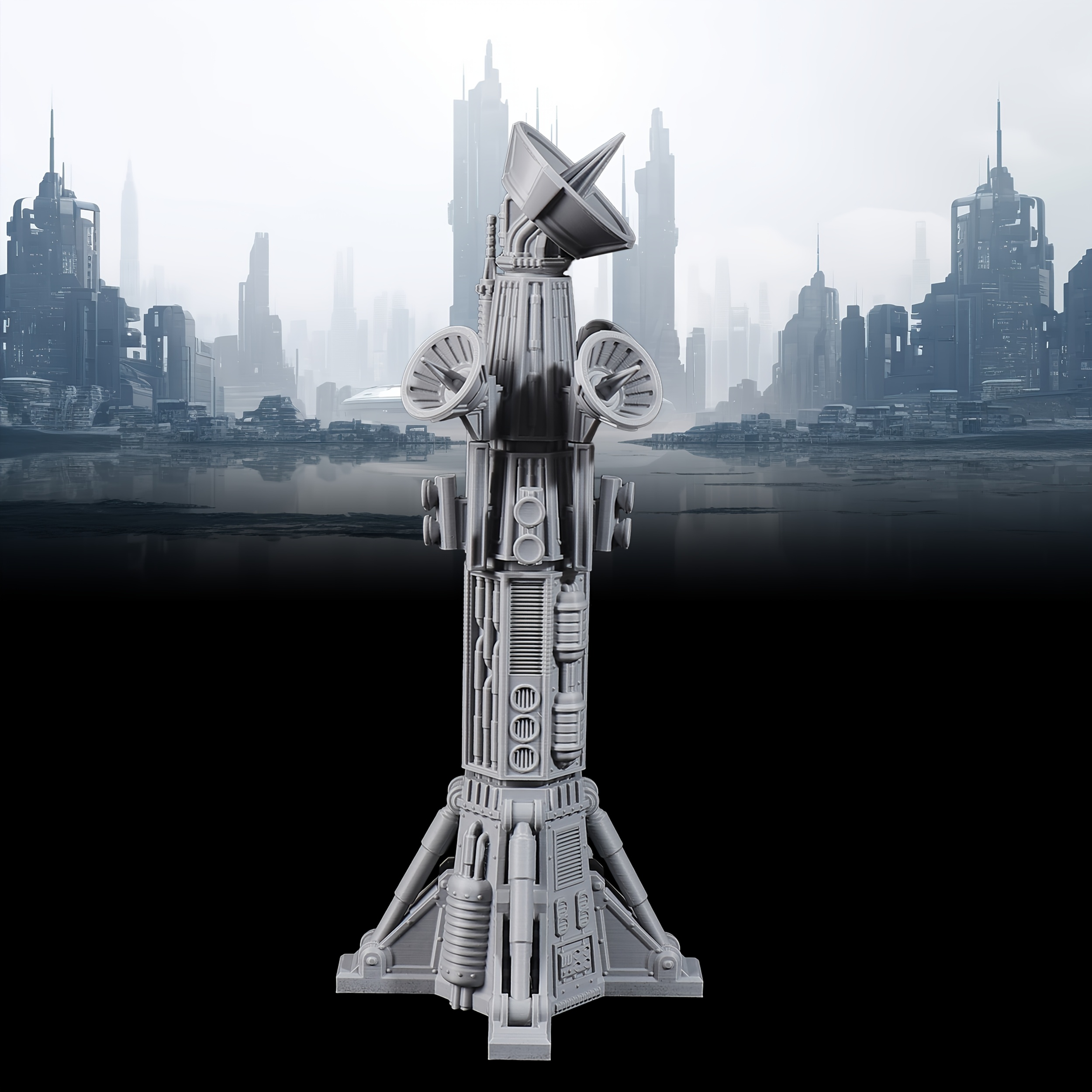 Sci-Fi Miniature Terrain Accessories, Diorama Structures