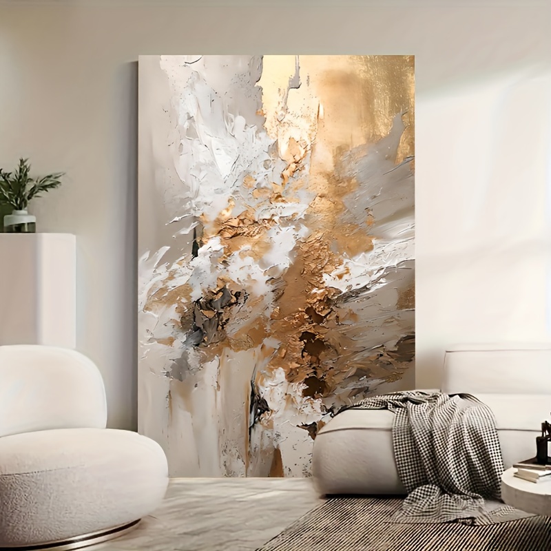 

Canvas Wall Art/poster: High-quality Abstract Art For Luxurious Living Rooms - Floor-to-ceiling Decorations - Large Entrance Art - Sailcloth Material Wooden Frame Ready To Hang - Thickness 1.5inch