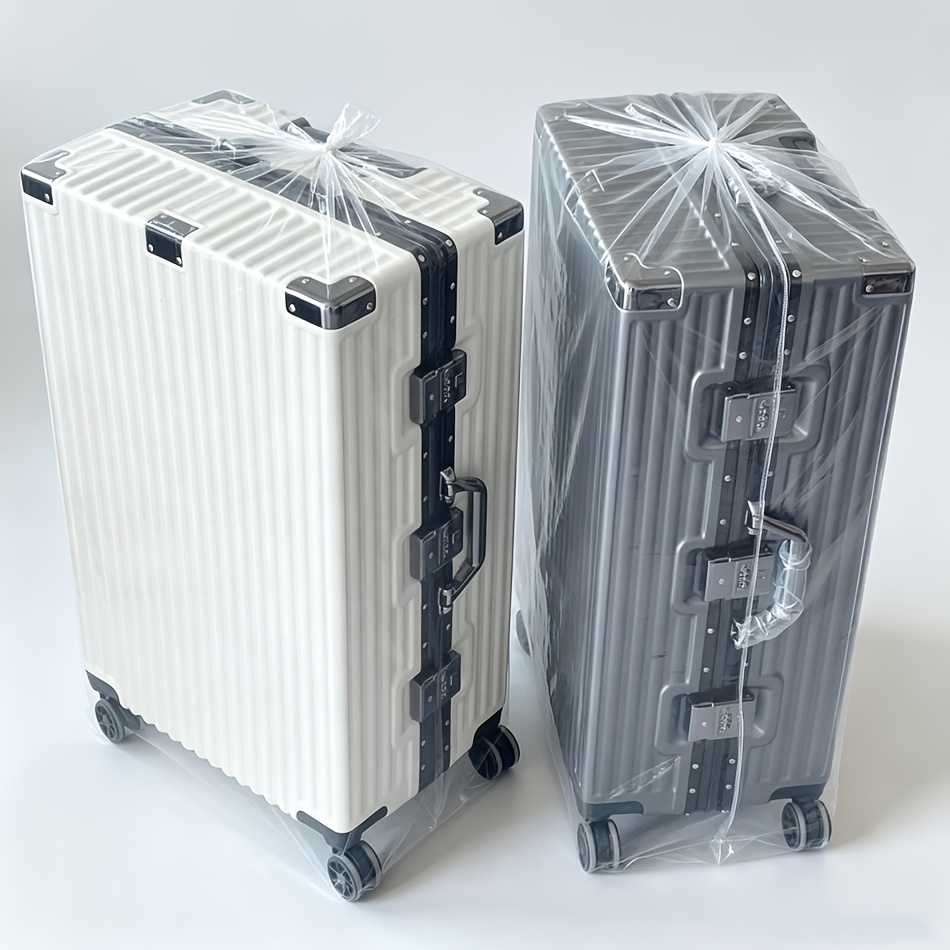 TEMU 2 piezas Bolsas de Almacenamiento para Maleta 100Cm X 140Cm Bolsas de Plástico Transparentes Cubiertas Protectoras Cubiertas Antipolvo Bolsas de