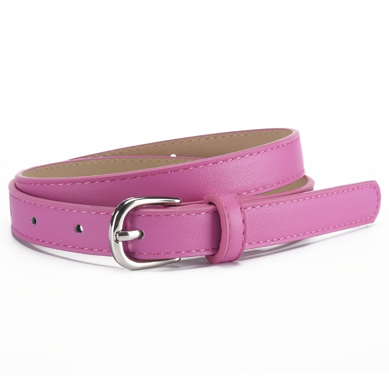 Colorful Faux Leather Belt for Jeans