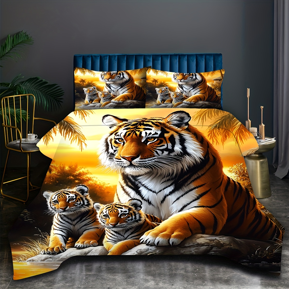 BEFASYY Bettbezug-Set, Weißer Tiger, Bettwäsche-S Produktbild-Vorschau 9