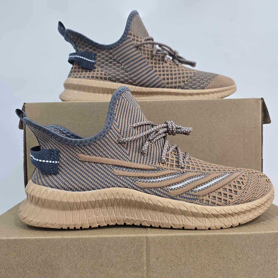 Men's Lightweight Casual Athletic Shoes, Walking Breathable Men's Shoes, Random Texture