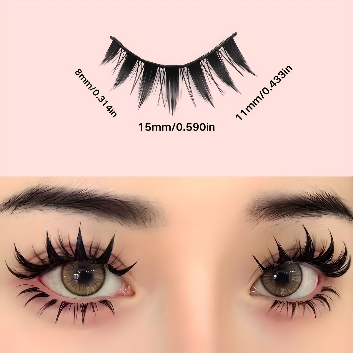voluminse puppenartige falsche wimpern wiederverwendbar - Temu Germany